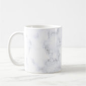 weiße Marmortextur Kaffeetasse (Links)