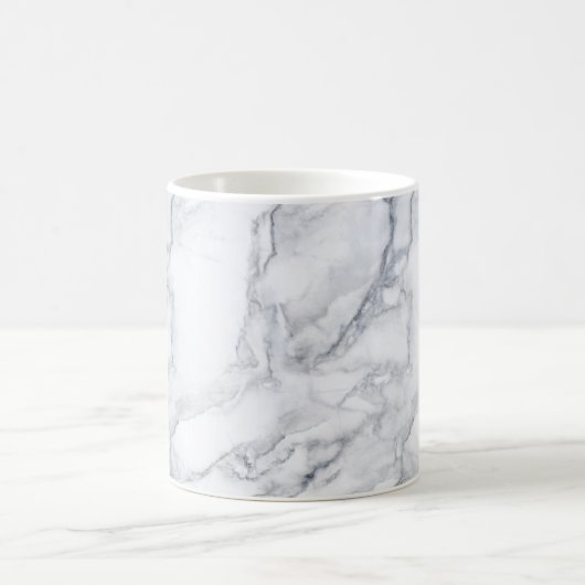 weiße Marmortextur Kaffeetasse (Mittel)