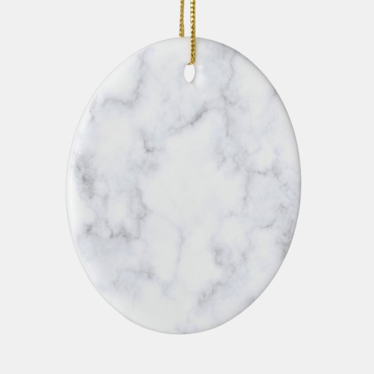 weiße Marmortextur Keramik Ornament (Rechts)