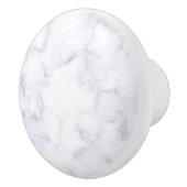 weiße Marmortextur Keramikknauf (Rechts)