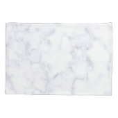 weiße Marmortextur Kissenbezug (Rückseite)