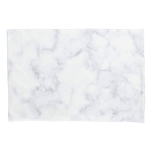 weiße Marmortextur Kissenbezug (Vorderseite)