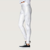 weiße Marmortextur Leggings (Links)