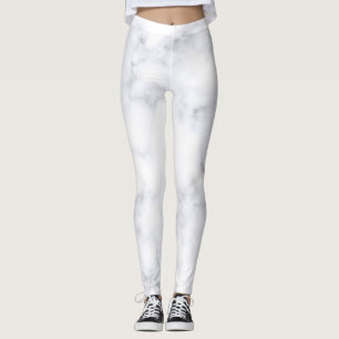 weiße Marmortextur Leggings