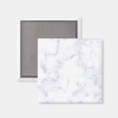 weiße Marmortextur Magnet (Vorderseite/Rückseite)