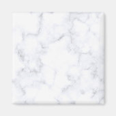 weiße Marmortextur Magnet (Vorne)