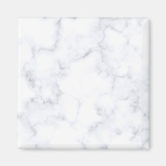 weiße Marmortextur Magnet (Vorne)