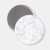 weiße Marmortextur Magnet (Vorderseite/Rückseite)