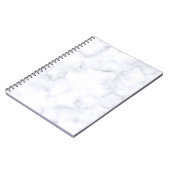 weiße Marmortextur Notizblock (Linke Seite)