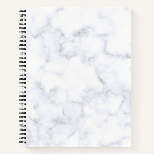 weiße Marmortextur Notizblock (Vorderseite)