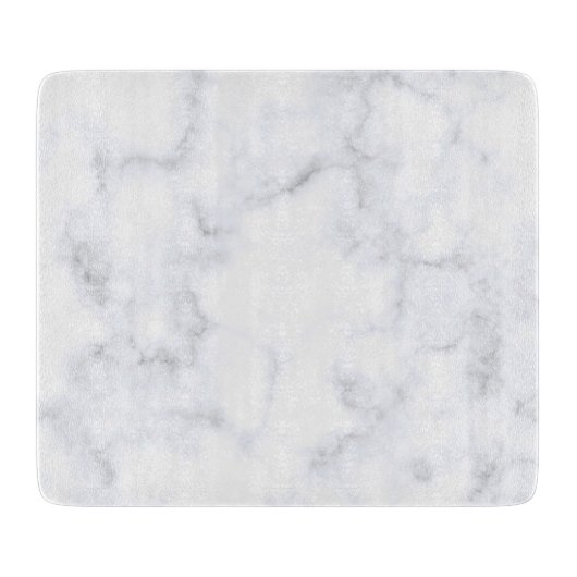 weiße Marmortextur Schneidebrett (Vorderseite)