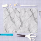 weiße Marmortextur Seidenpapier (Handwerk)