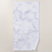 weiße Marmortextur Strandtuch (Vorderseite)
