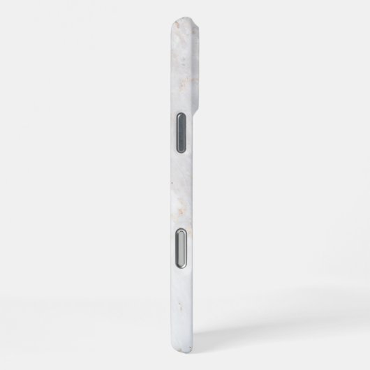 Weiße Marmorwand strukturiert iPhone Hülle (Rechte Seite)