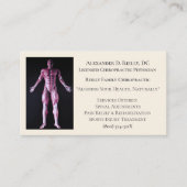 Weiße Massagetherapie Chiropraktischer Arzt Visitenkarte (Vorderseite)