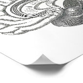Weiße Materie - Trakte des Gehirns Poster (Ecke)