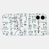 Weiße Mathe-Formeln Wissenschaftshandy Case-Mate iPhone Hülle (Rückseite (Horizontal))
