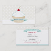 Weiße mattierte Kuchen-Geschäfts-Karten Visitenkarte (Vorne/Hinten)