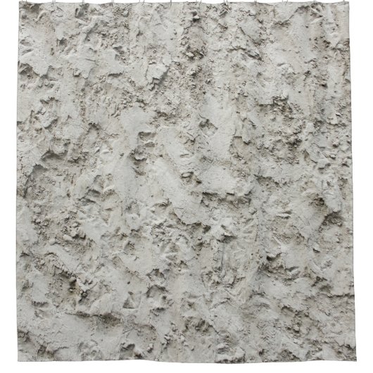 Weiße Mauer Duschvorhang (Vorderseite)