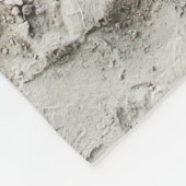 Weiße Mauer Fleecedecke (Ecke)
