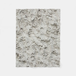 Weiße Mauer Fleecedecke