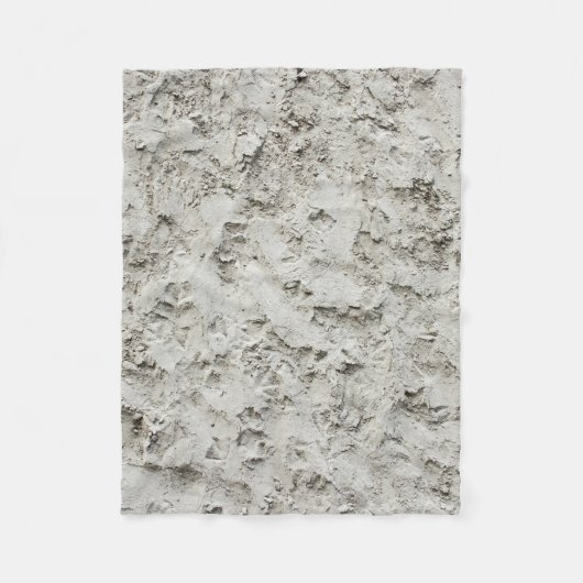 Weiße Mauer Fleecedecke (Vorderseite)