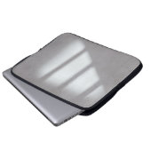 Weiße Mauer Laptopschutzhülle (Vorne Knopf)