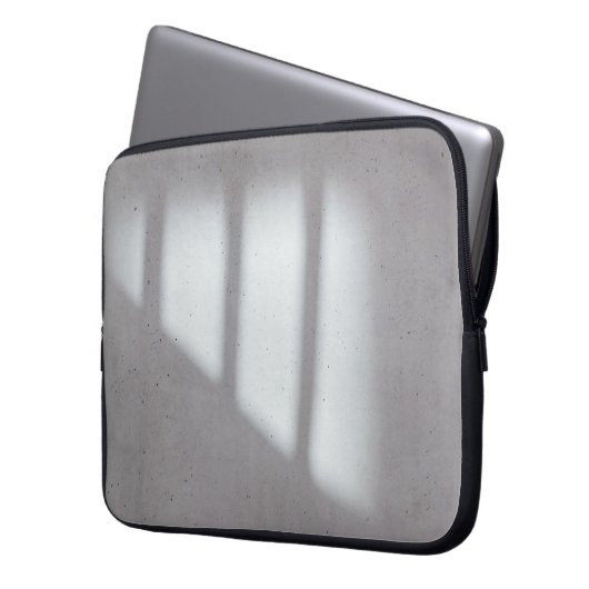 Weiße Mauer Laptopschutzhülle (Vorderseite Links)