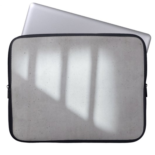 Weiße Mauer Laptopschutzhülle (Vorderseite)