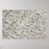 Weiße Mauer Poster (Vorne)