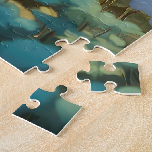 Weiße Maus im Blumengarten Puzzle (Seite)