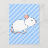 Weiße Maus. Postkarte (Vorderseite)