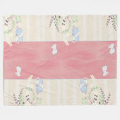 Weiße Mäuse auf Zuhause Fleece Blanket (Vorderseite (Horizontal))