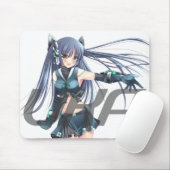 Weiße Mausunterlage des BRITISCHEN Anime-Netzes Mousepad (Mit Mouse)