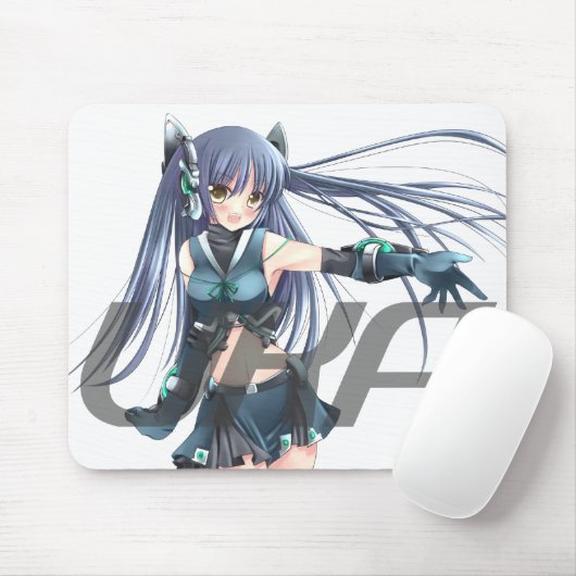 Weiße Mausunterlage des BRITISCHEN Anime-Netzes Mousepad (Mit Mouse)