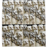 Weiße Meerkat-Armee, Duschvorhang. Duschvorhang (Vorderseite)