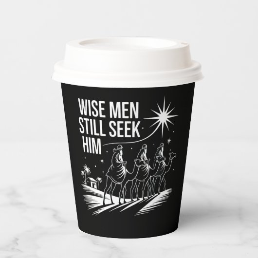 Weiße Menschen noch immer suchen ihn Christlich We Pappbecher (Vorderseite)