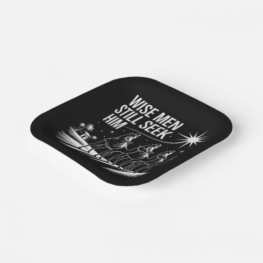 Weiße Menschen noch immer suchen ihn Christlich We Pappteller (Gewinkelt)