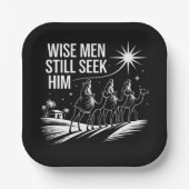 Weiße Menschen noch immer suchen ihn Christlich We Pappteller (Vorderseite)