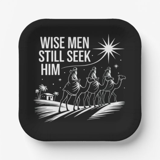 Weiße Menschen noch immer suchen ihn Christlich We Pappteller (Vorderseite)