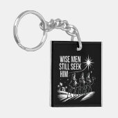 Weiße Menschen noch immer suchen ihn Christlich We Schlüsselanhänger (Vorderseite links)