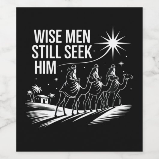 Weiße Menschen noch immer suchen ihn Christlich We Weinetikett (Einzelnes Label)