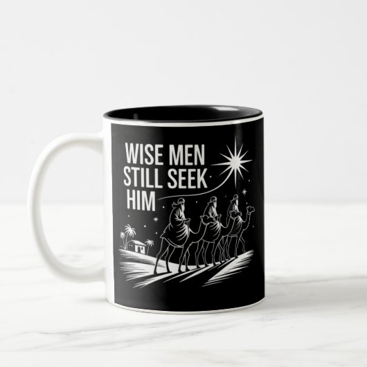 Weiße Menschen noch immer suchen ihn Christlich We Zweifarbige Tasse (Links)
