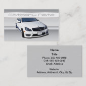 Weiße MERCEDES-BENZVisitenkarten Visitenkarte (Vorne/Hinten)