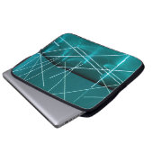 WEISSE METALLRAHMEN LAPTOPSCHUTZHÜLLE (Vorne Knopf)