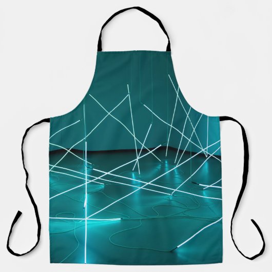 WEISSE METALLRAHMEN SCHÜRZE (Vorderseite)