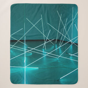WEISSE METALLRAHMEN SHERPADECKE