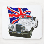 Weiße MG TF Mousepad (Vorne)