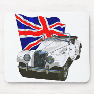 Weiße MG TF Mousepad