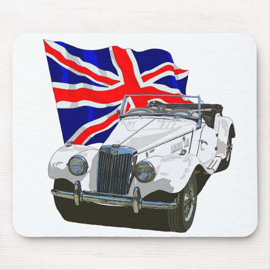 Weiße MG TF Mousepad (Vorne)